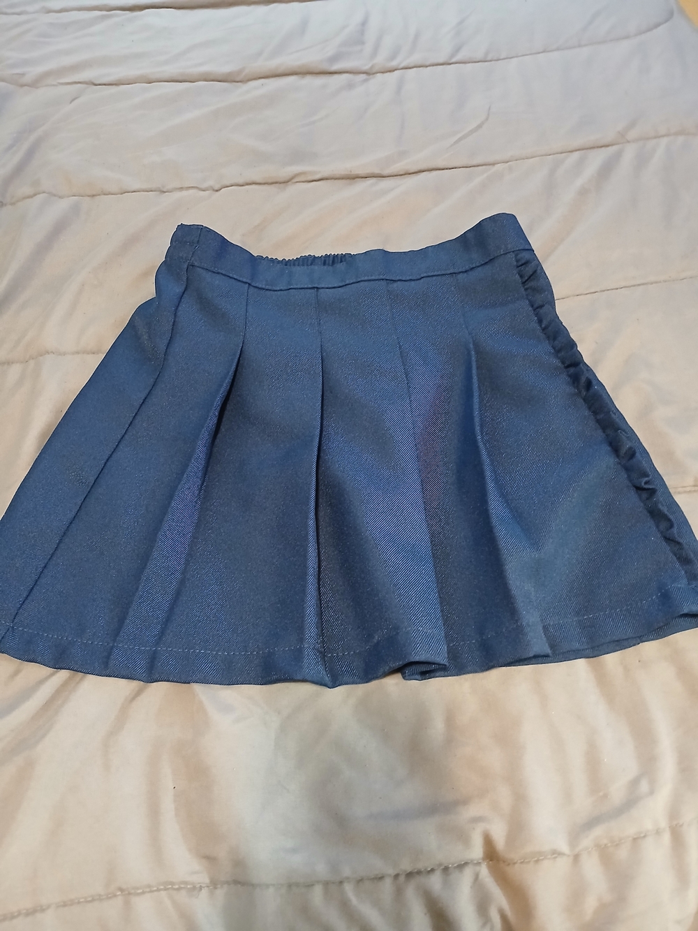 Wonder Nation Girls Navy Blue Pleated School Uniform Skort Sz 10